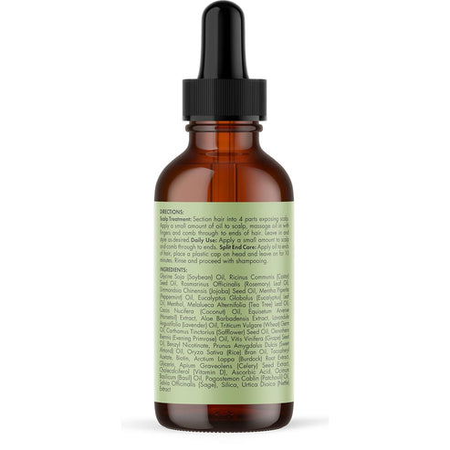 Rosemary Mint Scalp & Hair Strengthening Oil fyrivia