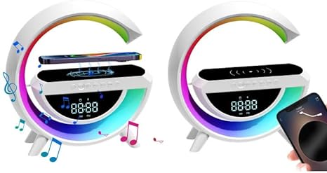 Digital Led Wireless Charger Speaker fyrivia