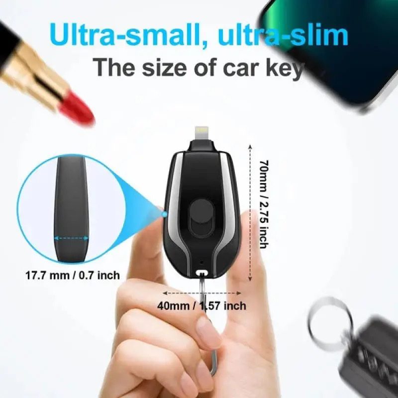 Emergency Portable Key Chain Charger Zambeel